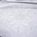 ROOMLIFE Quilt Set King Size 3D Floral Campanula Embroidery Pattern 3-Piece - Image 4