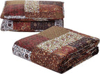 SLPR - Red Riches Patchwork Quilt Set, Fall Bedding, Twin - Image 6
