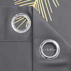 Dark Grey Blackout Curtains Energy Saving Light Blocking Curtains - Image 8