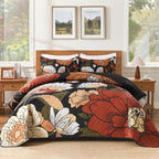 Quilt Queen Size, Reversible Polyester Coverlet Set by Andency