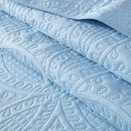 Chezmoi Collection Austin 3-Piece Oversized Bedspread Coverlet Set | Oversized - Image 4