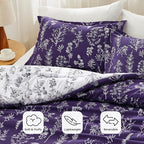 Bedsure Dark Purple Queen Comforter Set - Image 4