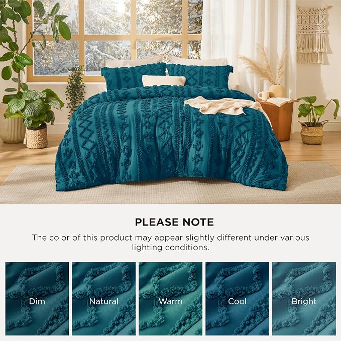 Bedsure Tufted Boho Comforter Set California King - Image 7