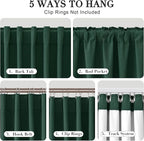 Joywell 100% Blackout Linen Curtains 84 Inch Long - Image 2