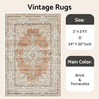 2x3 Washable Entryway Area Rug - Image 7