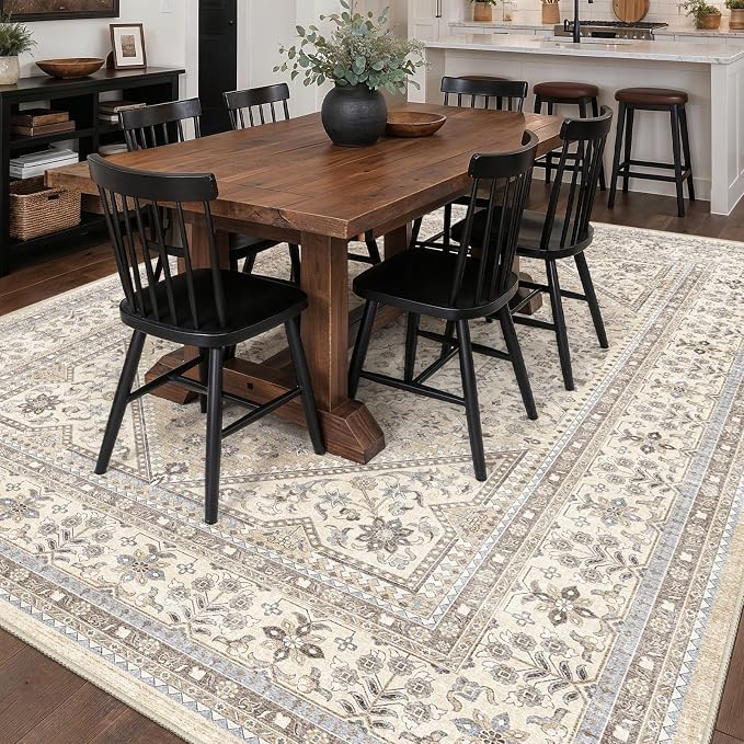7x10 Washable Area Rug for Living Room - Image 4
