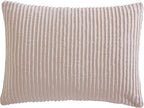 Beatrice Home Fashions Channel Chenille Standard Sham, Blush | Soft, by BeatriceHomeFashions