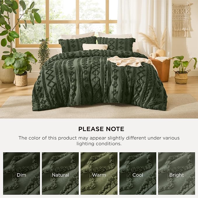Bedsure Tufted Boho Comforter Set Queen Size - Image 9