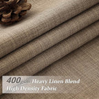 Extra Long 102 Inch Rust Brown High Ceiling Curtains - Image 2