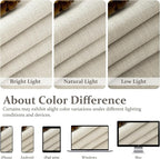 Thick Linen Sand Beige Black Out Curtains 96 Inch Long - Image 10