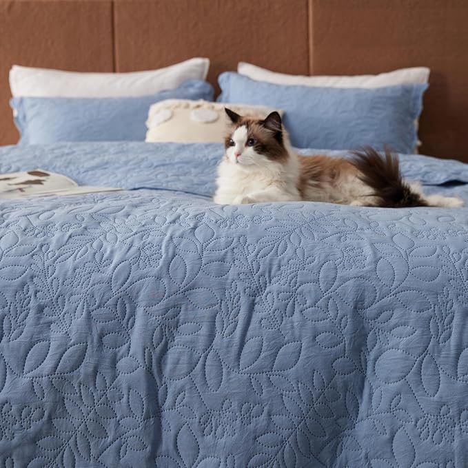 Bedsure King Size Quilt Bedspread, Thin Comforter, Stitch-Free Quilt-Tech - Image 7