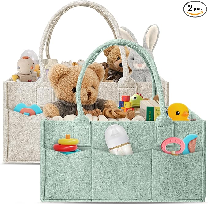 HIPHOP PANDA 2-Pack Diaper Caddy Organizer by HIPHOPPANDA
