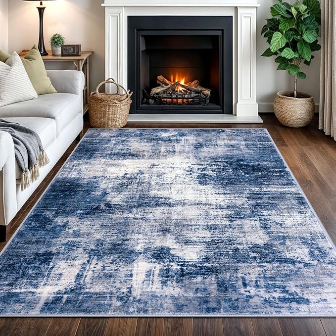 Abstract Area Rugs 5x7 Ft Washable Rugs by iOhouze