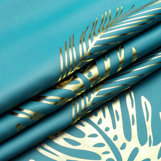 Teal Blackout Curtains 102 Inches Long, Grommet Curtains - Image 8