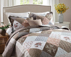2-Piece Twin Quilt Sets with Sham Oversized Bedding Bedspread Reversible Soft - Image 2
