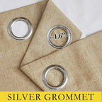 NICETOWN Camel High-End Thermal Flax Linen Curtains, Full Blackout Privacy - Image 6