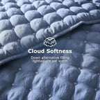 WDCOZY Blue Twin Size Quilt Bedding Sets - Image 4