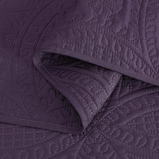 Chezmoi Collection Austin 3-piece Oversized Bedspread Coverlet Set - Image 6