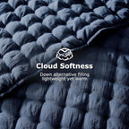 WDCOZY Navy Blue King Size Quilt Bedding Sets - Image 4