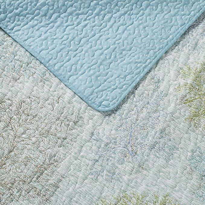 Laura Ashley - Queen Quilt Set, Reversible Cotton Bedding - Image 3