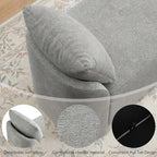 Usaint 58.3" Upholstered Storage Ottoman Bench - Image 3